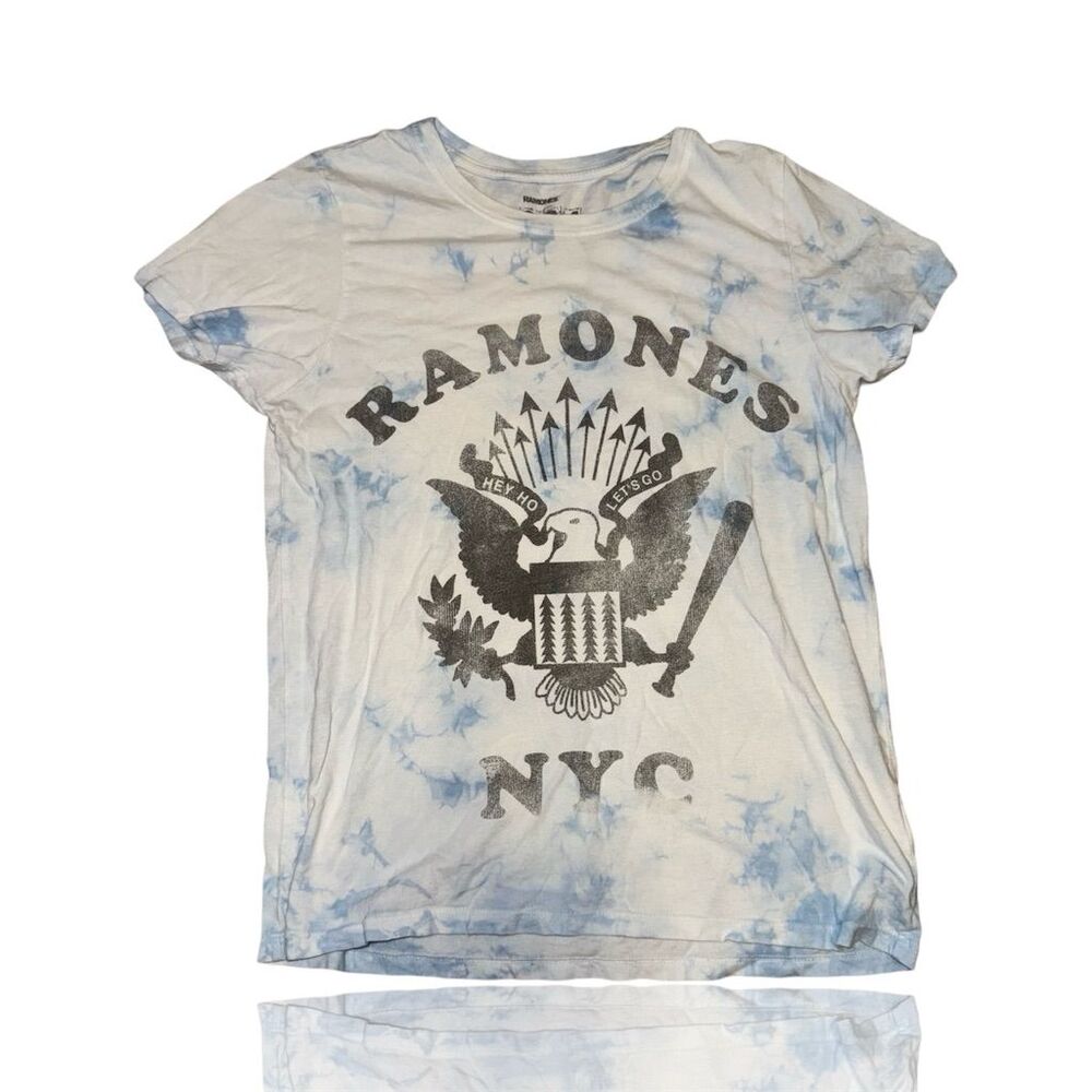 NYC Tie-Dye Short Sleeve Tee - Blue & White